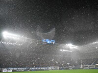 Atalanta BC supporters during the Italian Serie A football match between Atalanta BC and Calcio Como in Bergamo, Italy, on September 23, 202...