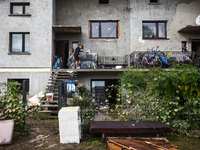 A house damaged by water after Nysa Klodzka river flooded town of Lewin Brzeski in southwestern Poland. September 23rd, 2024. Storm Boris ha...