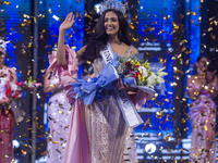 Rhea Singha is crowned Miss Universe India 2024 in Jaipur, Rajasthan, India, on September 22, 2024. (