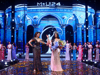 Rhea Singha is crowned Miss Universe India 2024 in Jaipur, Rajasthan, India, on September 22, 2024. (