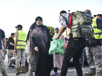 People who flee their villages in southern Lebanon are received at an art institute transformed into a shelter for persons displaced by conf...