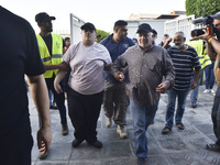 People who flee their villages in southern Lebanon are received at an art institute transformed into a shelter for persons displaced by conf...