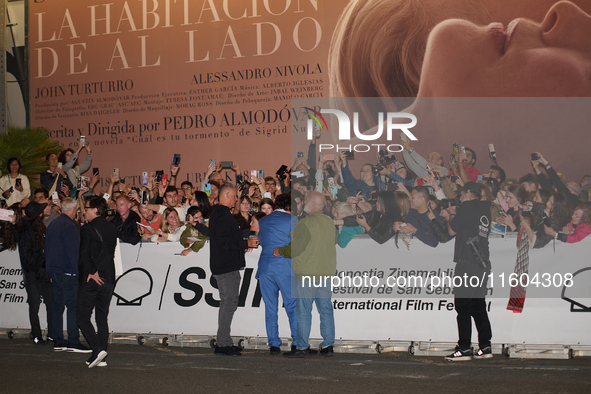 Johnny Depp arrives at the Maria Cristina hotel during the 72nd San Sebastian International Film Festival in San Sebastian, Spain, on Septem...