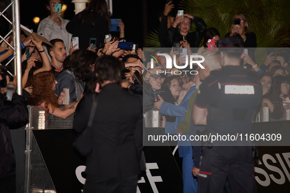 Johnny Depp arrives at the Maria Cristina hotel during the 72nd San Sebastian International Film Festival in San Sebastian, Spain, on Septem...