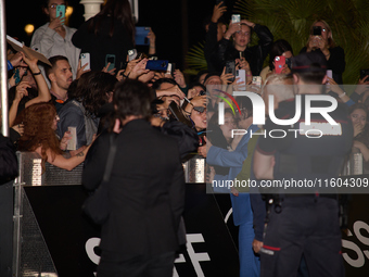 Johnny Depp arrives at the Maria Cristina hotel during the 72nd San Sebastian International Film Festival in San Sebastian, Spain, on Septem...