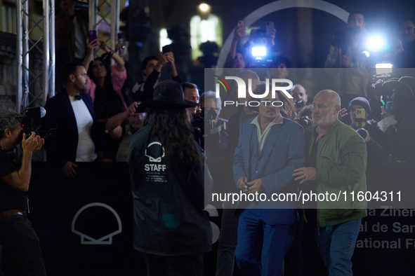 Johnny Depp arrives at the Maria Cristina hotel during the 72nd San Sebastian International Film Festival in San Sebastian, Spain, on Septem...