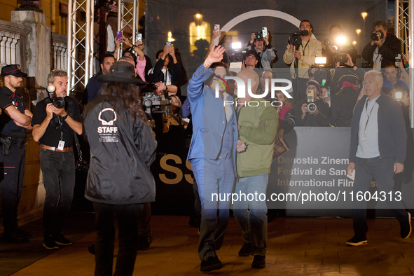 Johnny Depp arrives at the Maria Cristina hotel during the 72nd San Sebastian International Film Festival in San Sebastian, Spain, on Septem...