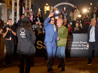 Johnny Depp arrives at the Maria Cristina hotel during the 72nd San Sebastian International Film Festival in San Sebastian, Spain, on Septem...