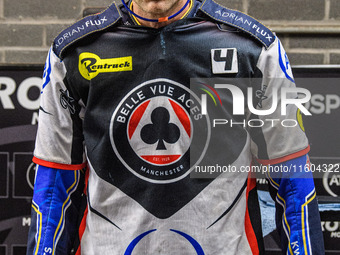 Belle Vue Aces' guest rider Niels K. Iversen participates in the Rowe Motor Oil Premiership Grand Final 1st Leg between Belle Vue Aces and L...