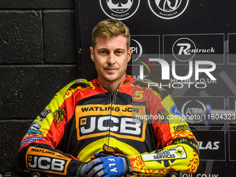 Leicester Lions' Ryan Douglas participates in the Rowe Motor Oil Premiership Grand Final 1st Leg between Belle Vue Aces and Leicester Lions...