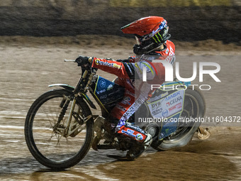 Belle Vue Aces' Jaimon Lidsey is in action during the Rowe Motor Oil Premiership Grand Final 1st Leg between Belle Vue Aces and Leicester Li...