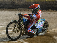 Belle Vue Aces' Jaimon Lidsey is in action during the Rowe Motor Oil Premiership Grand Final 1st Leg between Belle Vue Aces and Leicester Li...