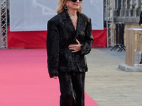 Isabelle Huppert attends the red carpet of the film Yeohaengjaui Pilyo during the 72nd San Sebastian International Film Festival in San Seba...