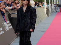 Isabelle Huppert attends the red carpet of the film Yeohaengjaui Pilyo during the 72nd San Sebastian International Film Festival in San Seba...