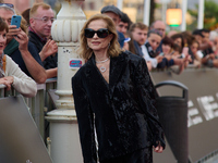 Isabelle Huppert attends the red carpet of the film Yeohaengjaui Pilyo during the 72nd San Sebastian International Film Festival in San Seba...