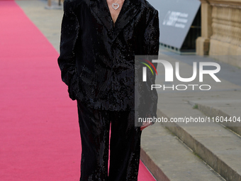 Isabelle Huppert attends the red carpet of the film Yeohaengjaui Pilyo during the 72nd San Sebastian International Film Festival in San Seba...