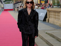 Isabelle Huppert attends the red carpet of the film Yeohaengjaui Pilyo during the 72nd San Sebastian International Film Festival in San Seba...