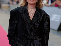 Isabelle Huppert attends the red carpet of the film Yeohaengjaui Pilyo during the 72nd San Sebastian International Film Festival in San Seba...