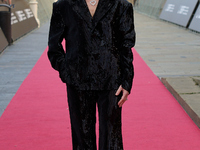 Isabelle Huppert attends the red carpet of the film Yeohaengjaui Pilyo during the 72nd San Sebastian International Film Festival in San Seba...