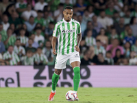 Natan Bernardo de Souza of Real Betis passes the ball during the La Liga EA Sports match between Real Betis and RCD Mallorca at Benito Villa...