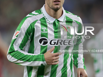 Giovani Lo Celso of Real Betis during the La Liga EA Sports match between Real Betis and RCD Mallorca at Benito Villamarin in Seville, Spain...