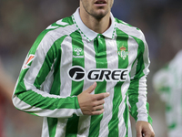 Giovani Lo Celso of Real Betis during the La Liga EA Sports match between Real Betis and RCD Mallorca at Benito Villamarin in Seville, Spain...