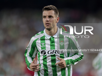 Giovani Lo Celso of Real Betis during the La Liga EA Sports match between Real Betis and RCD Mallorca at Benito Villamarin in Seville, Spain...