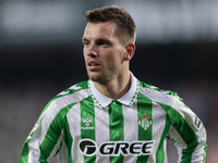 Giovani Lo Celso of Real Betis during the La Liga EA Sports match between Real Betis and RCD Mallorca at Benito Villamarin in Seville, Spain...