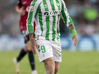 Chimy Avila of Real Betis controls the ball during the La Liga EA Sports match between Real Betis and RCD Mallorca at Benito Villamarin in S...