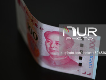 Chinese Yuan banknotes are pictured in Fuyang, China, on September 24, 2024. On September 24, the People's Bank of China announces that it w...