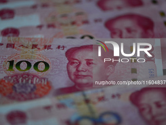 Chinese Yuan banknotes are pictured in Fuyang, China, on September 24, 2024. On September 24, the People's Bank of China announces that it w...