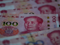 Chinese Yuan banknotes are pictured in Fuyang, China, on September 24, 2024. On September 24, the People's Bank of China announces that it w...