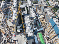 A China Resources property is under construction in Nanjing, Jiangsu province, China, on September 24, 2024. The People's Bank of China anno...