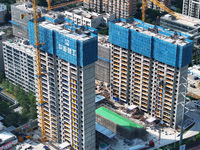 A China Resources property is under construction in Nanjing, Jiangsu province, China, on September 24, 2024. The People's Bank of China anno...