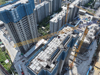 A China Resources property is under construction in Nanjing, Jiangsu province, China, on September 24, 2024. The People's Bank of China anno...