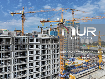 A China Resources property is under construction in Nanjing, Jiangsu province, China, on September 24, 2024. The People's Bank of China anno...