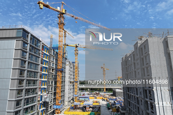 A China Resources property is under construction in Nanjing, Jiangsu province, China, on September 24, 2024. The People's Bank of China anno...