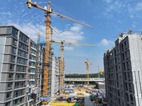 A China Resources property is under construction in Nanjing, Jiangsu province, China, on September 24, 2024. The People's Bank of China anno...