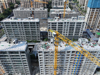 A China Resources property is under construction in Nanjing, Jiangsu province, China, on September 24, 2024. The People's Bank of China anno...