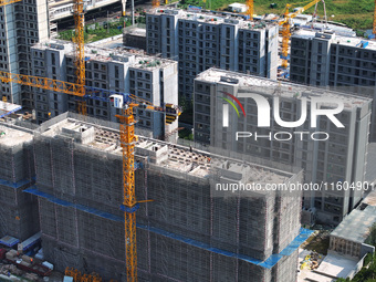 A China Resources property is under construction in Nanjing, Jiangsu province, China, on September 24, 2024. The People's Bank of China anno...