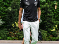 George Russell of the Mercedes AMG F1 Team W15 poses for a portrait during the Formula 1 Singapore Grand Prix 2024 at the Marina Bay Circuit...