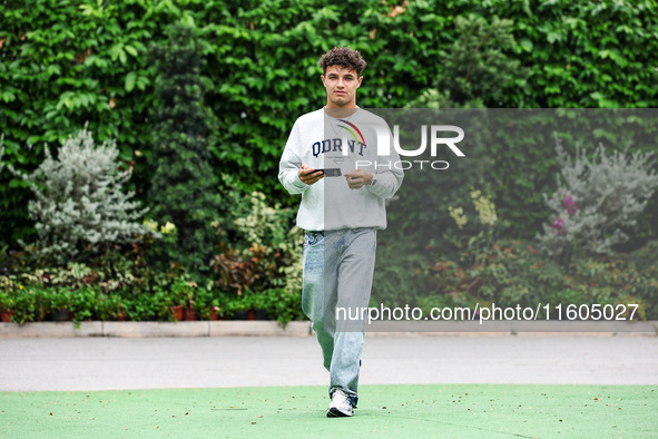 Lando Norris of McLaren F1 Team MCL38, portrait during the Formula 1 Singapore Grand Prix 2024 in Singapore, on September 19 to 22, 2024, on...