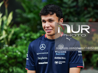 Alexander Albon of Williams Racing FW46, portrait during the Formula 1 Singapore Grand Prix 2024 on the Marina Bay Circuit, in Singapore, on...