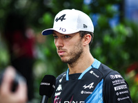 Pierre Gasly of Alpine F1 Team A524, portrait during the Formula 1 Singapore Grand Prix 2024 on the Marina Bay Circuit, in Singapore, on Sep...