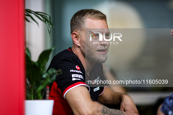 Kevin Magnussen of Haas F1 Team VF-24 Ferrari poses for a portrait during the Formula 1 Singapore Grand Prix 2024 at the Marina Bay Circuit...