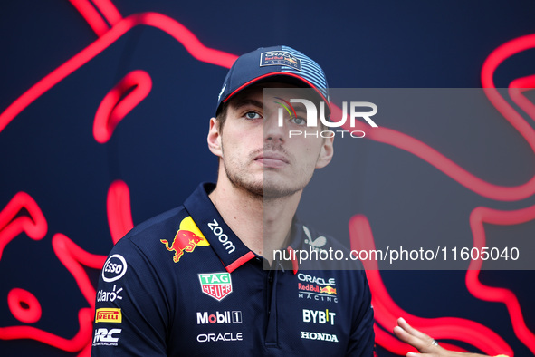 Max Verstappen of Red Bull Racing RB20 poses for a portrait during the Formula 1 Singapore Grand Prix 2024 on the Marina Bay Circuit in Sing...