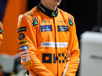 Oscar Piastri of McLaren F1 Team MCL38 poses for a portrait during the Formula 1 Singapore Grand Prix 2024 on the Marina Bay Circuit in Sing...