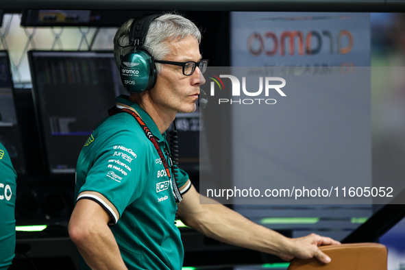 Mike Krack, Team Principal and CEO of Aston Martin F1 Team, portrait during the Formula 1 Singapore Grand Prix in Singapore, on September 19...