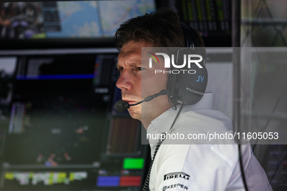 James Vowels, Team Principal of Williams Racing, portrait during the Formula 1 Singapore Grand Prix in Singapore, on September 19 to 22, 202...