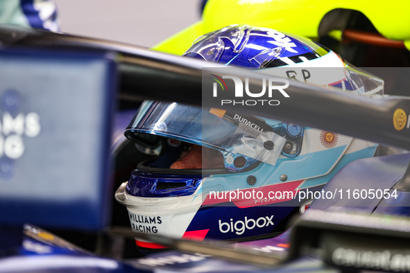 Franco Colapinto of Williams Racing FW46 poses for a portrait during the Formula 1 Singapore Grand Prix 2024 on the Marina Bay Circuit in Si...